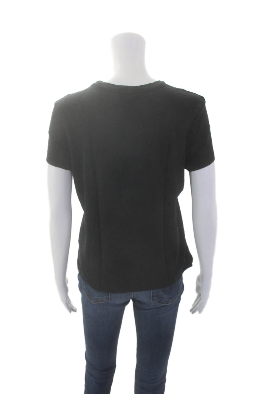 Goldie Womens Basic Solid Short Sleeve Crewneck T… - image 3