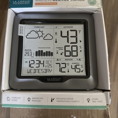 308-1417 La Crosse Technology Atomic Forecast Weather Station with TX141TH-BV3