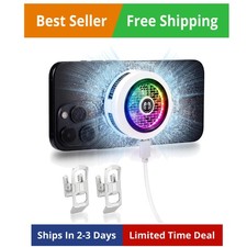 Phone Cooler for Gaming, Low Noise USB Cell Phone Cooler with Smart Temp Cont...