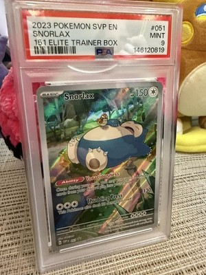 [PSA 9] Pokémon TCG Snorlax Promo Card 051 PSA 9 Mint Scarlet Violet 151 English