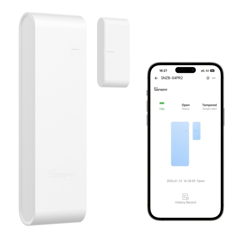 SONOFF Zigbee Door Window Sensor Smart Alarm Tamper Alert AAA Battery Smart Home