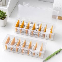Kabel Organizer Box Transparent Aufbewahrung Staubschutz Stapelbar 2 StüCk 1560