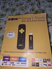 NOW TV Smart Stick with HD & Voice Search 3801UK | Boxed Complete Roku Powered
