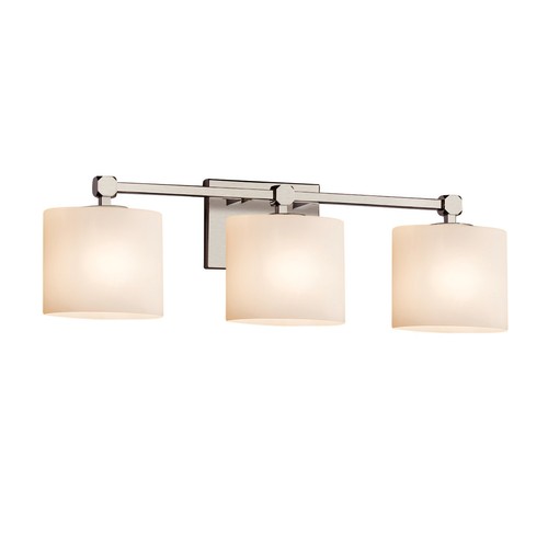 Justice Design Group FSN-8423-30-OPAL-LED3-2100 Fusion 3 Light - Chrome