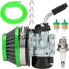 YOXUFA Carburetor Assembly for 2 Stroke Engine 80cc 100cc 49cc 50cc Green 
