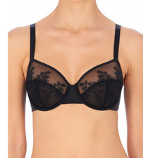 Natori 34DD Frame Full Fit Unlined Underwire Bra NWOT 734310 Black