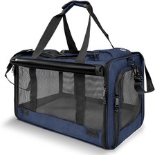 Medium Cat Carrier Large Cat 15lb Soft Pet Carrier 2 Kittens Car Travel Bag Case