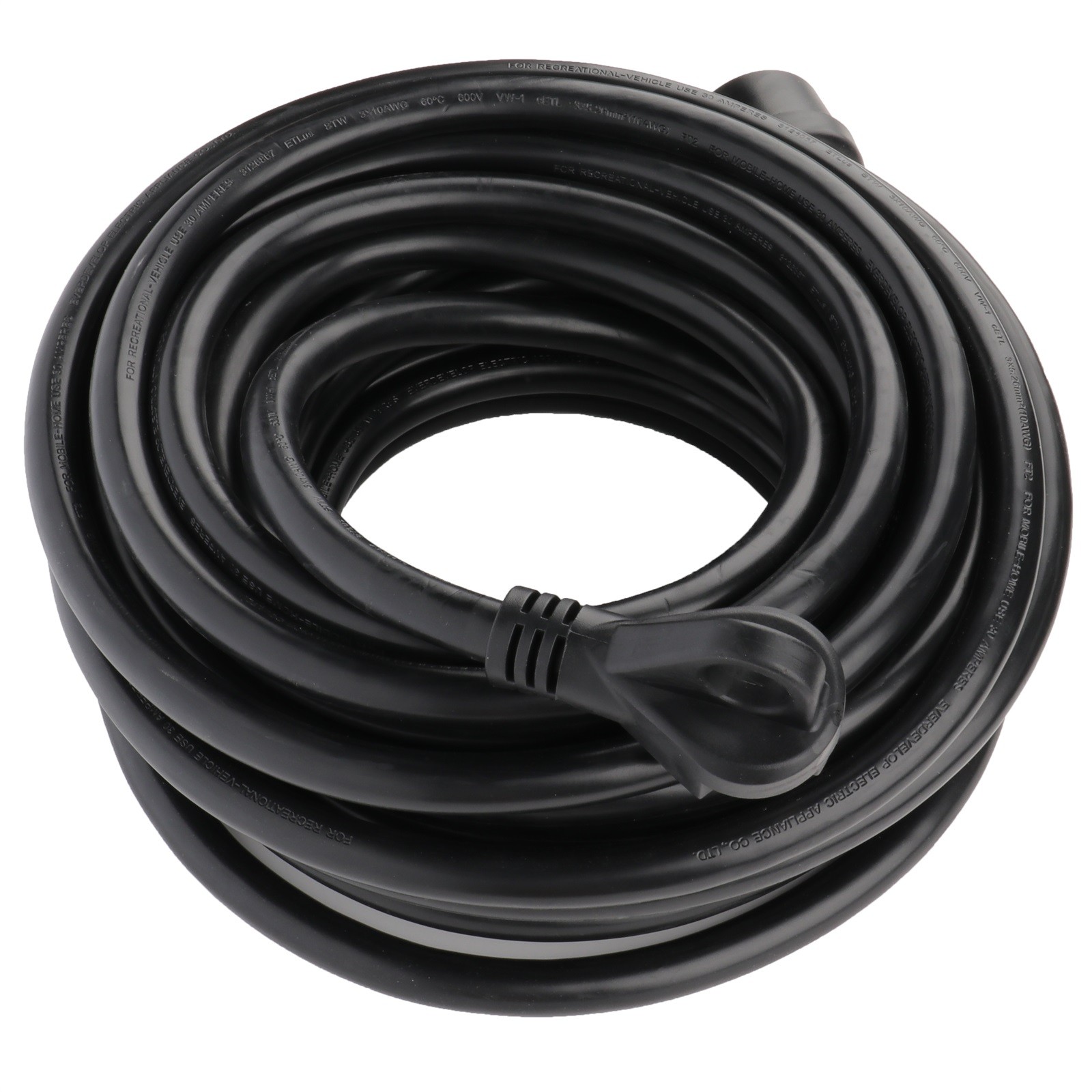 For Trailer Camper Motorhome RV Extension Cord 30 Amp 50 Foot Power Supply Cable