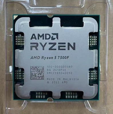 AMD Ryzen 5 7500F AM5 3.70GHz 6-core 12-thread 32MB 65W CPU Processor