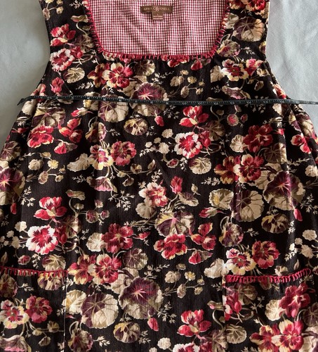 April Cornell Red Floral Dress Large - Picture 5 of 7