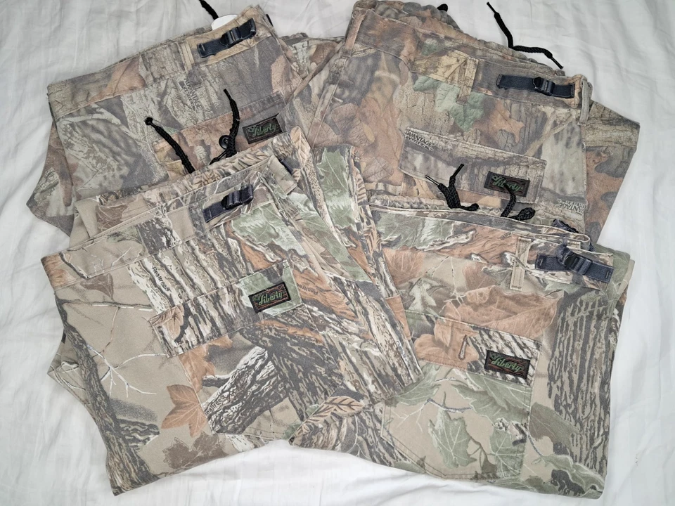 LOTE de 4 Pantalones Camuflados Liberty De Colección Para Hombres 2xl 44-46 ADVANTAGE TIMBER Cordones Foto 2 de 4