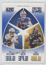 2022 Score Fantasy Stars Showcase /100 Josh Allen Mike Williams Najee Harris o7m
