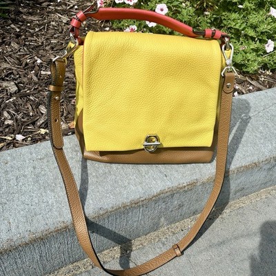 Emporio Armani Y3A022 Pebbled Leather Turn Lock Shoulder Bag