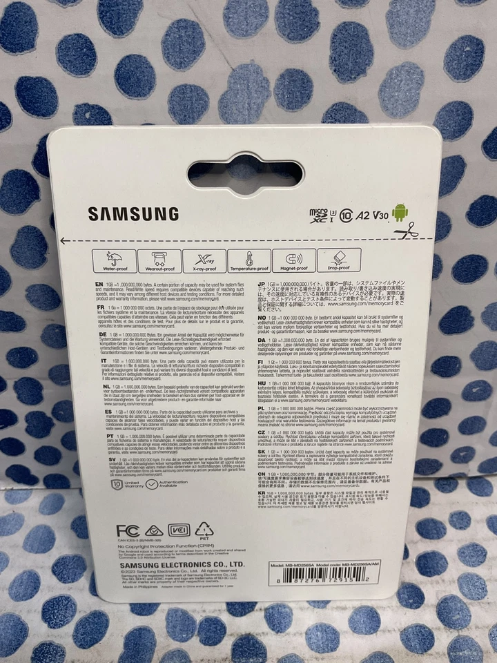 Tarjeta de memoria micro SD Samsung Pro Plus 256 GB, hasta 180 MB/s, A2 *NUEVA/SELLADA* Foto 2 de 2