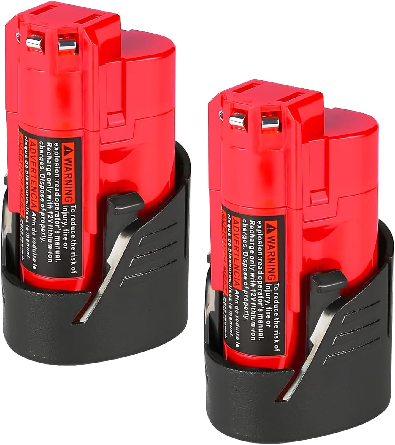 Testate! 2X Batterie 12V 3.0Ah per Milwaukee M12 48-11-2411/2420