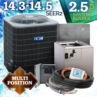 ACiQ 2.5 Ton Air Conditioner with Evaporator Coil Central AC Split System, R454B
