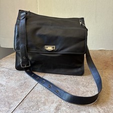 Rachel Roy Leather Crossbody Or Shoulder Bag Large Black