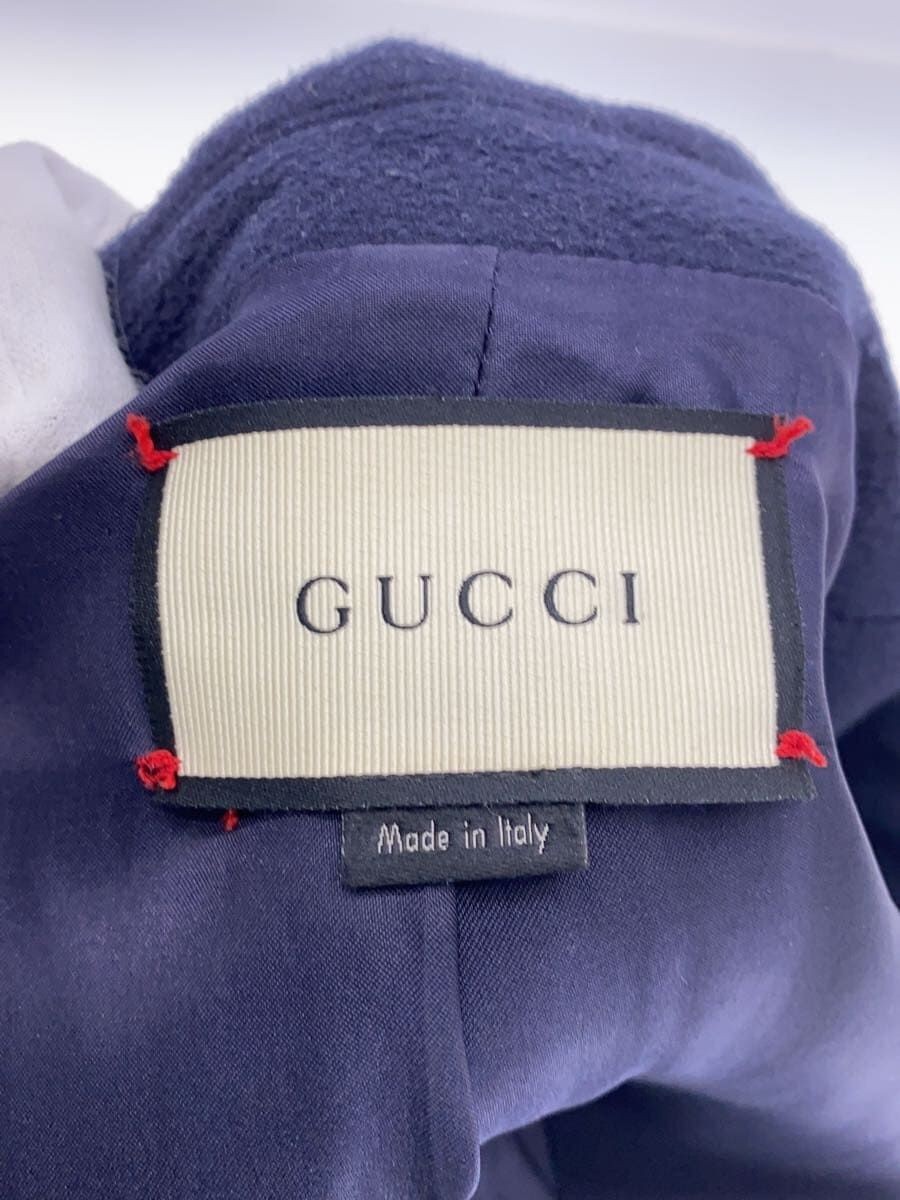 ALTRA GUCCI altro cappotto 36 lana blu navy tinta unita 455739
