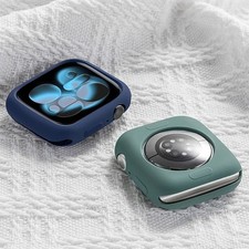 Soft Silicone Case for Apple Watch band 46mm 45 44mm 42mm 41 40mm Protector