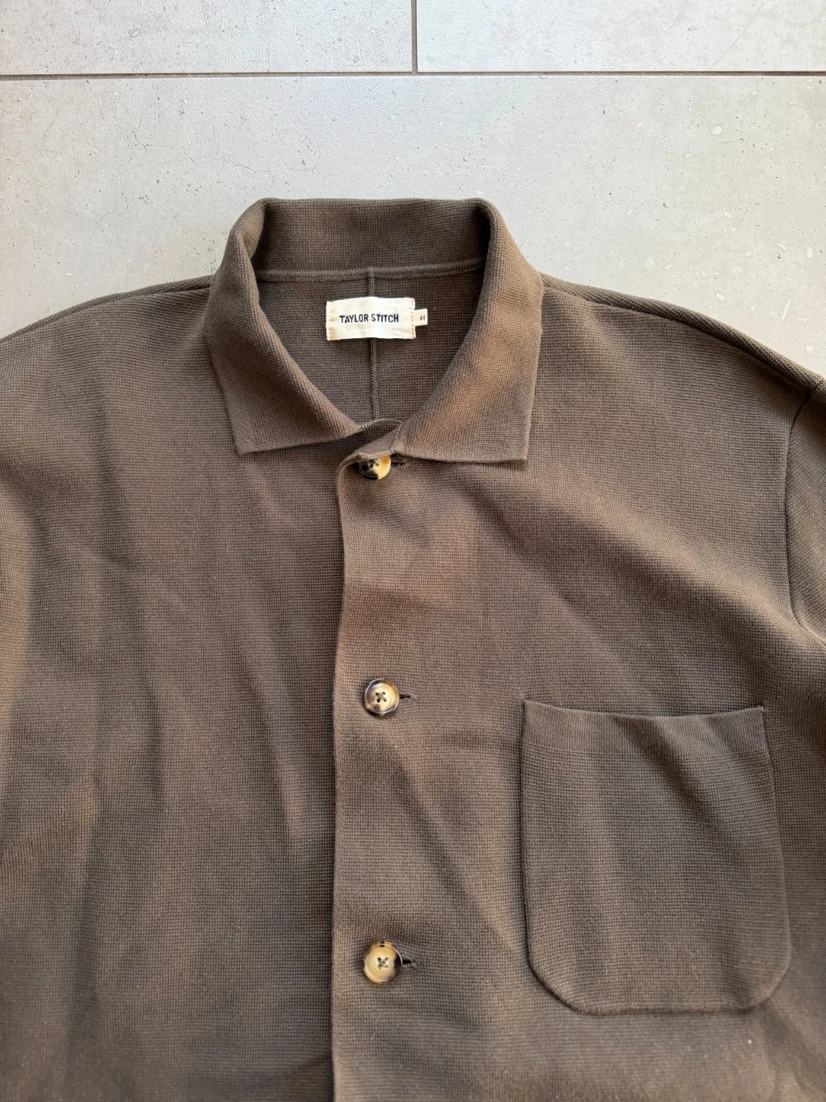 Taylor Stitch The Prout Turkish Coffee Knit Chore Jacket Brown Coat Mens Sz 44 image 7