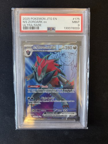 N's Zoroark ex graded PSA 9 for sale on eBay