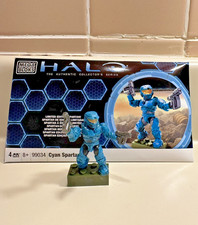 Halo Mega Bloks Set 99034 Cyan Spartan with O...