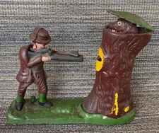 Teddy and The Bear Mechanical Bank  Vintage Reproduction By Price Products