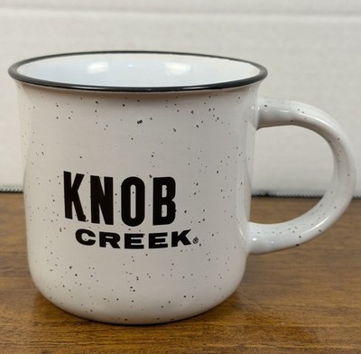 Knob Creek Bourbon Coffee Mug Gray Ceramic 8 oz Kentucky Straight Whiskey