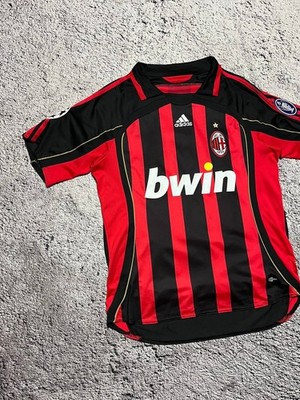 AC Milan 2006/07 Home Jersey KAKA 22 Adidas Climacool Red Black