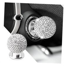 Bling Car Push Start Button Cover,Sparkling Rhinestone Car Push to Start