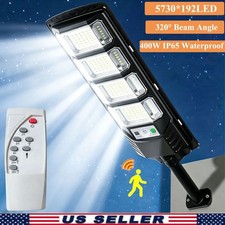 Solar Street Light Motion Sensor Dusk To Dawn Outdoor Yard Flood Security Lamp