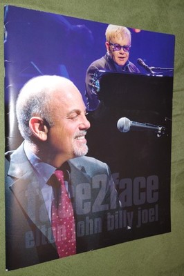 Face 2 Face Elton John Billy Joel Book 2010 Concert Program