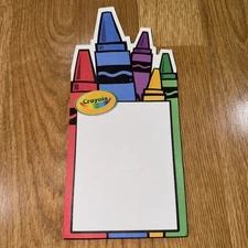 Vintage Crayola Note Pad 2004 Binney & Smith Colorful Y2K Childhood 8.5”x4”