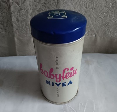 Alte Blechdose NIVEA babyfein Kinderpuder Beiersdorf Hamburg