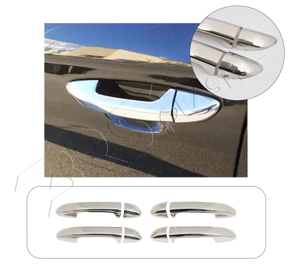 Juego de manijas de puerta VW Passat B6 2005-2011 4 piezas de repuesto de acero inoxidable Foto 4 de 4