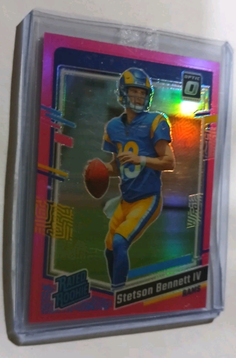2023 Panini Donruss Optic - Rated Rookie Pink Prizm #267 Stetson Bennett (RC)