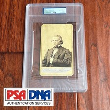 ANDREW JOHNSON * PSA * Autograph Cut Signature CDV Signed President Photograph