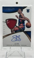 Panini Immaculate 2014-15 Spencer Dinwiddie RC Auto Patch #120 /99 Pistons
