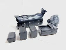 Panasonic HC-WXF991 4K Ultra HD Camcorder + 3 Batteries, Case & External Mic