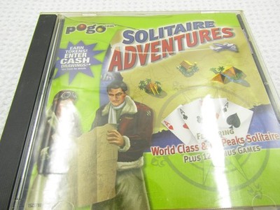 Pogo Solitaire Adventures - CD-ROM - VERY GOOD - Pogo.com 2006 VTG Computer Game