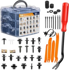 795Pcs Car Push Retainer Clips  Auto Fasteners Assortment 23 Most Popular Sizes