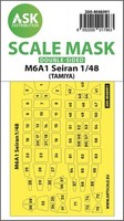 M6A1 Seiran Double-Sided Mask Self-Adhesive Pre-Cutted For Tamiya / 1:48