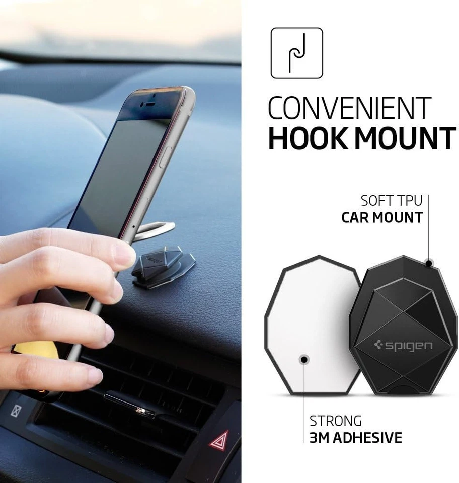 Spigen Style Ring Cell Phone Ring Phone Grip/Stand/Holder for All Phones Tablets - Image 4 of 4