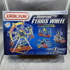 Meccano Erector Metal System Set 8257 Motorized Ferris Wheel w/ Instructions