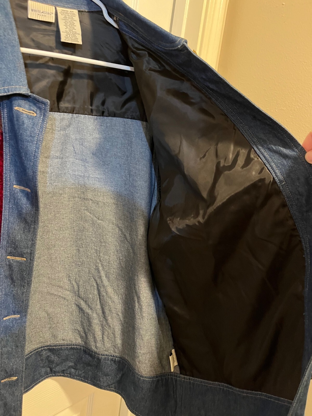 White Stag Plus Size Patchwork Denim Jacket 16W -… - image 12