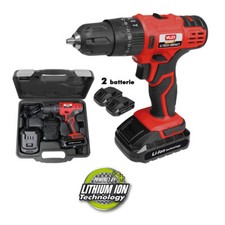 Trapano Avvitatore con Percussione e 2 Batterie al Litio 14,4V Li-tech Impac 214