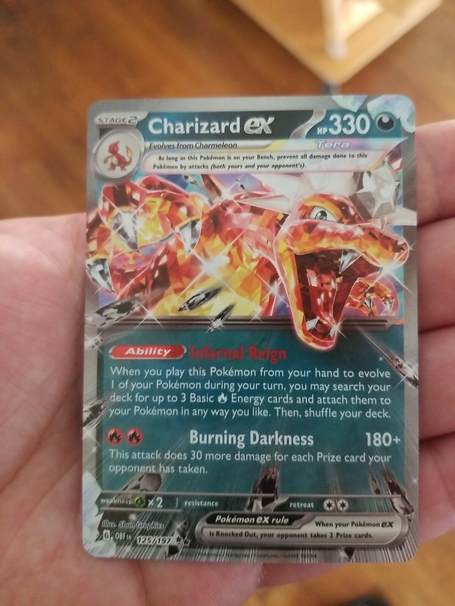Pokémon TCG Charizard ex SV03: Obsidian Flames 125/197 Holo Double