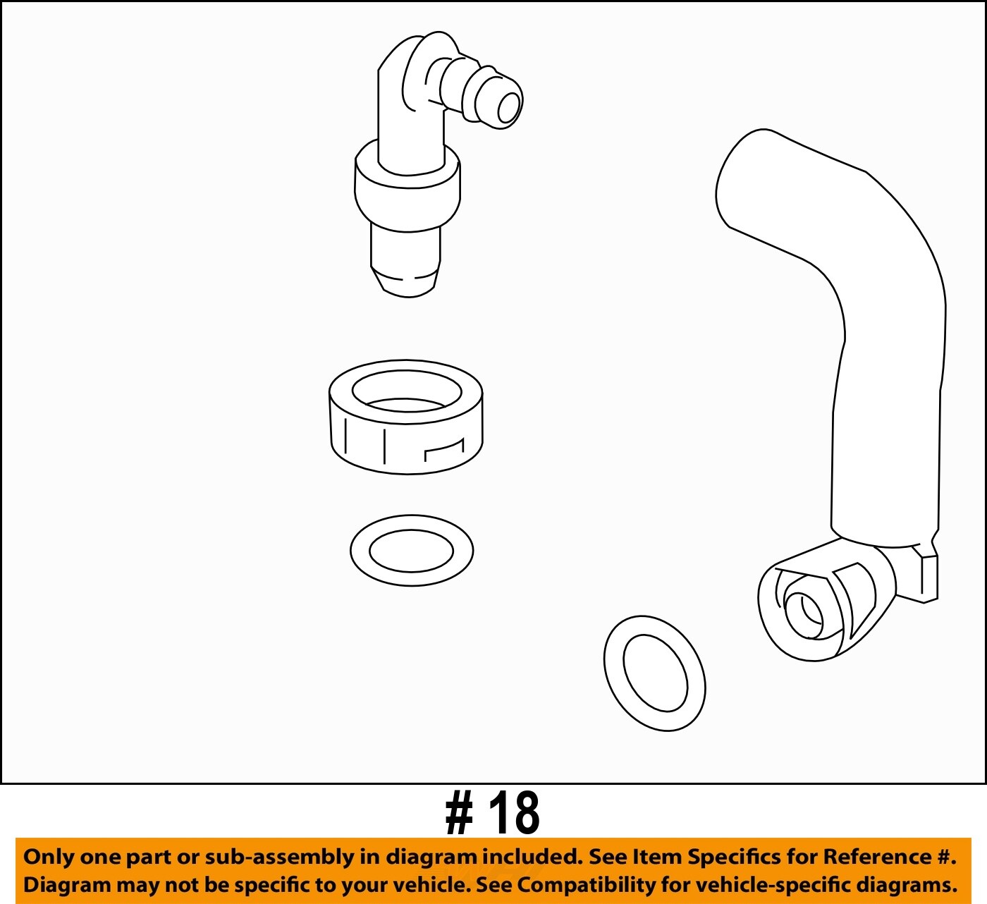 FORD OEM 1320 CMax Emission System Emission ComponentsPcv Valve