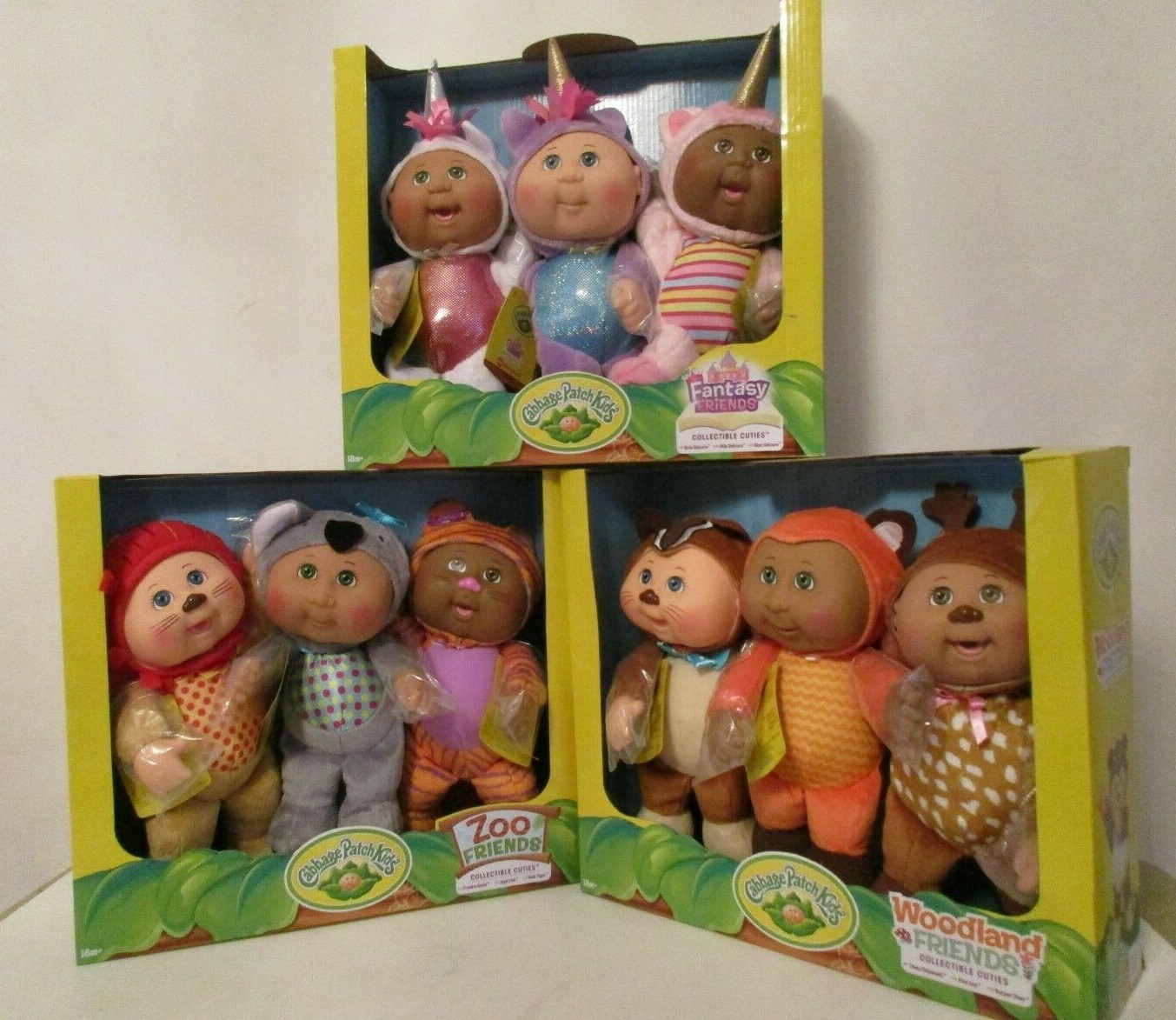 9 Cabbage Patch Kids Collectible Cuties! Fantasy, Zoo and Wo