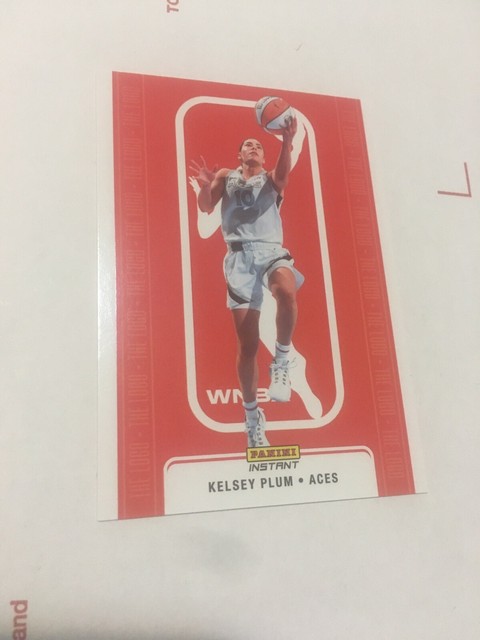 2024 Kelsey Plum WNBA PANINI INSTANT LOGO CARD Las Vegas Aces